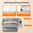 thumbnail image 2 of Commercial Electric Barbecue Oven Grill for BBQ Equipment, with Adjustable Thermostatic Control 110V 1800W, Cooking BBQ Griddle Stainless Steel Smokeless Restaurant Grill for Home,Camping Garden, 2 of 16