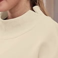 thumbnail image 4 of AUNVITO Women's High Neck Sweatshirt Long Sleeve Casual Fit Casual Winter Style Pullover Top, 4 of 8
