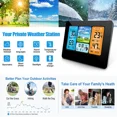thumbnail image 3 of Supsupsiu Digital LCD Indoor & Outdoor Weather Station Clock Calendar Thermometer Wireless,Black, 3 of 13