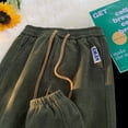 thumbnail image 4 of Pantalones deportivos cómodos y relajados para hombres y mujeres, pantalones de chándal de cintura elástica con cordón, opciones multicolores, 4 of 5