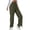 Army Green, variant on MIASHUI Women's High Waist Cargo Pants Wide Leg Straight Trousers Casual Comfortable Office Daily Wear with Multiple Pockets Utility工装裤 for Women Army Green,S