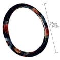 thumbnail image 4 of Floral Animal 14.5 Inch Printing PVC Leather Car Wheel Cover Steering Wheel Cover Auto Accessories, 4 of 6
