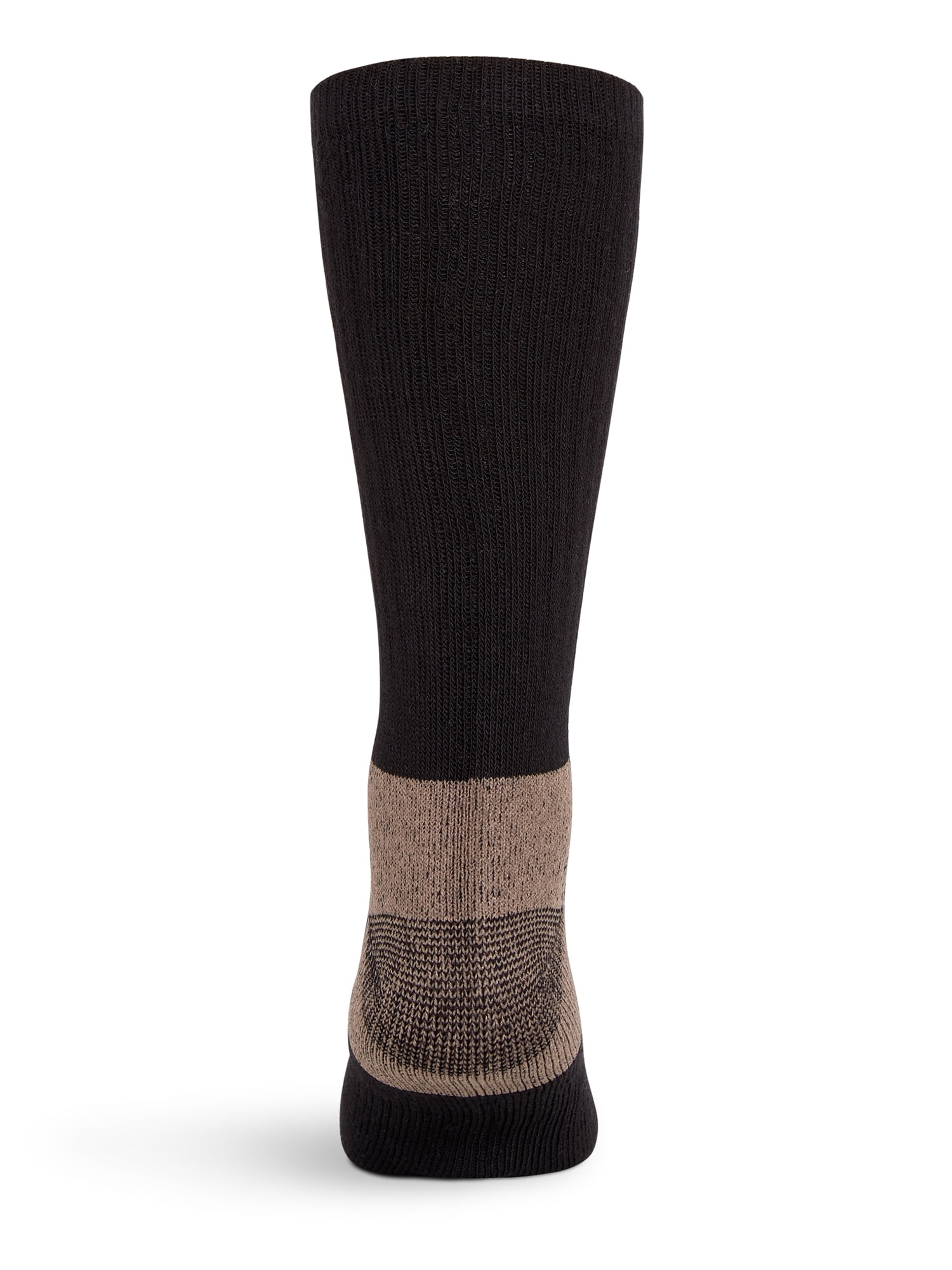 Wrangler Men's Ultimate Comfort Crew Socks, Work Socks for Men, Grey/Black, 6 Pack