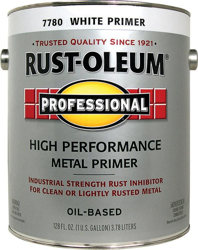 RUSTOLEUM 215969 Professional Rusty Metal Primer, Flat, White, 1 gal