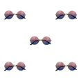 thumbnail image 2 of Gafas de sol Qarigey diseño especial Retro Marco de metal color rosa azul 5Conjunto, 2 of 6