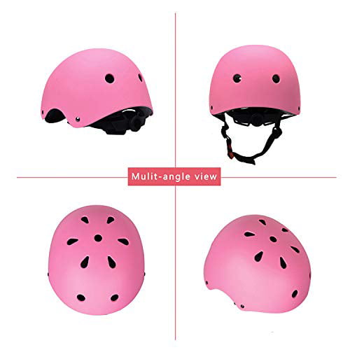 Pack of 7 YUFU Kids Helmet Sports Protective Gear Set for 9-13 Years Children Boys Girls Bike Skateboard Adjustable Helmet Knee Elbow Wrist Pads for Cycling Skating Roller Scooter Bicycle