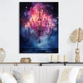 thumbnail image 2 of Designart "Chandelier Surreal Luminary painting" Chandelier Metal Art Print, 2 of 5