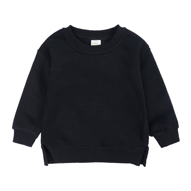 Otoño Invierno Bebé Niños Niñas Suéter Ropa para niños Ropa de abrigo Abrigo de algodón sólido Sudadera Tops para niños Chaqueta Pullover9-12M (Etiqueta 80) Gao Jinjia LED