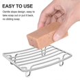 thumbnail image 5 of Bar Soap Dish Holder for Shower Bathroom Stainless Steel Rust Proof Self Draining Soap Dish Shelf Ra, 5 of 5