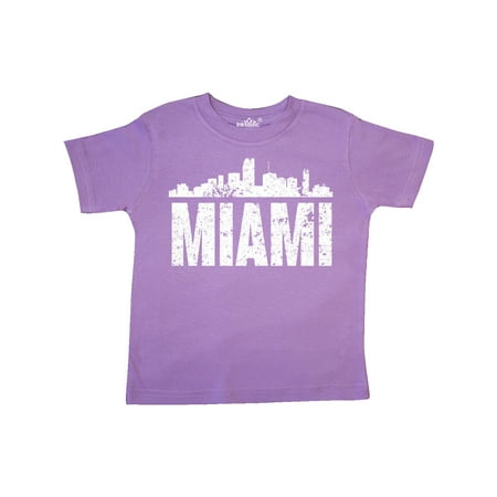

Inktastic Miami Skyline Grunge Gift Toddler Boy or Toddler Girl T-Shirt