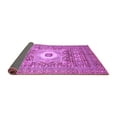 thumbnail image 2 of Ahgly Company Indoor Square Abstract Purple Modern Area Rugs, 4' Square, 2 of 4
