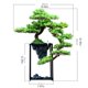 thumbnail image 2 of Plantas artificiales, árboles Bonzai de interior, bonsái Artificial grande, pino de bienvenida, simulación de planta en maceta, árbol falso decorativo, 2 of 5