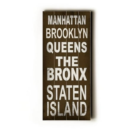 Artehouse LLC Manhattan Transit by Cory Steffen Textual Art Plaque