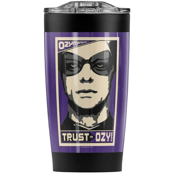 Watchmen Trust In Ozy Stainless Steel Tumbler 20 oz Coffee Travel Mug/Cup, Vacuum Insulated & Double Wall with Leakproof Sliding Lid | Great for Hot Drinks and Cold Beverages