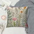 thumbnail image 2 of Nawypu  Spring Floral Throw Pillow Covers Sage Green Flower Herbs Decorative Pillow Covers Vintage Wildflower Plant Leaves Cushion Cover for Home Couch Sofa Bedding, 2 of 5
