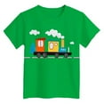 thumbnail image 4 of Ulanda Kids Steam Locomotive Engine Shirt Train Toddler Boys T-Shirt (Green, 13-14 Years), 4 of 4