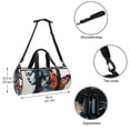 thumbnail image 5 of Butterfly Dance Bag, Shoe Bag, Duffle Bag, Luggage Bag: 17.7 Inch Sports Bag with Interior Zipper Pocket and Large Capacity, 5 of 6