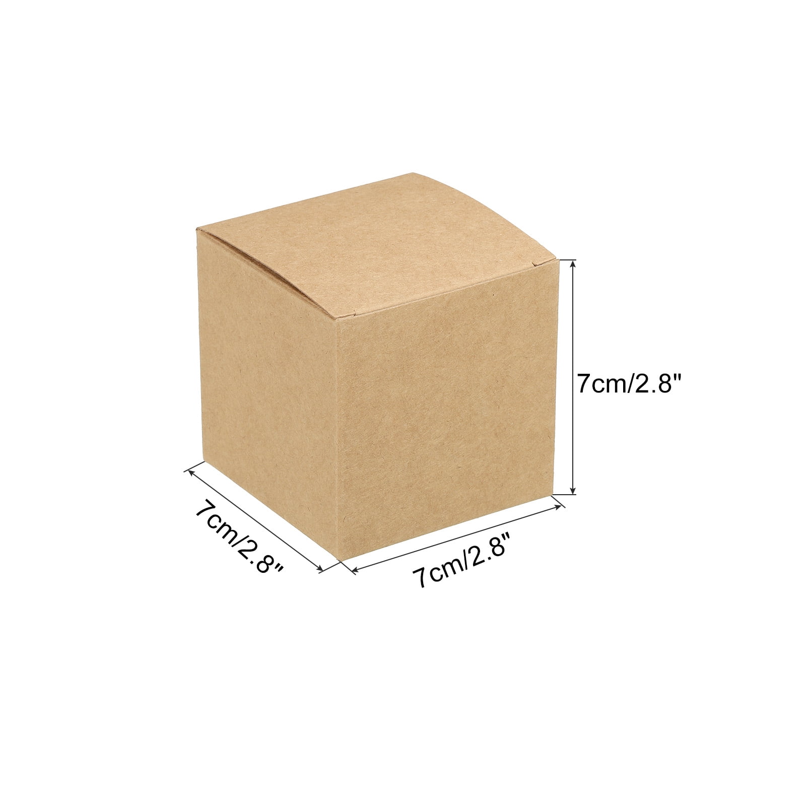 Unique Bargain Paper Recycled Gift Corrugated Paper Box Brown 2.8"x 2.8"x 2.8"