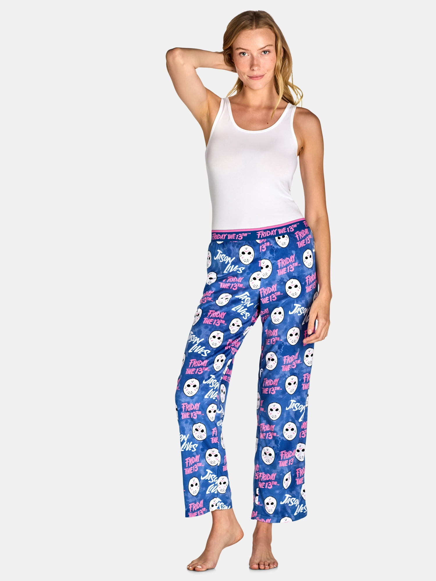 Friday the 13th Women's Print Velour Sleep Pants, Sizes XS-3X