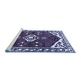 thumbnail image 2 of Ahgly Company Machine Washable Indoor Rectangle Persian Blue Traditional Area Rugs, 2' x 5', 2 of 4