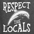 thumbnail image 6 of Wild Bobby Respect The Locals Save Our Oceans Dolphin Animal Lover Men Graphic Tee, Heather Black, Small, 6 of 6