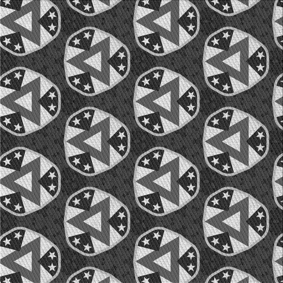 Ahgly Company Machine Washable Indoor Square Transitional Dark Gray Area Rugs, 7' Square