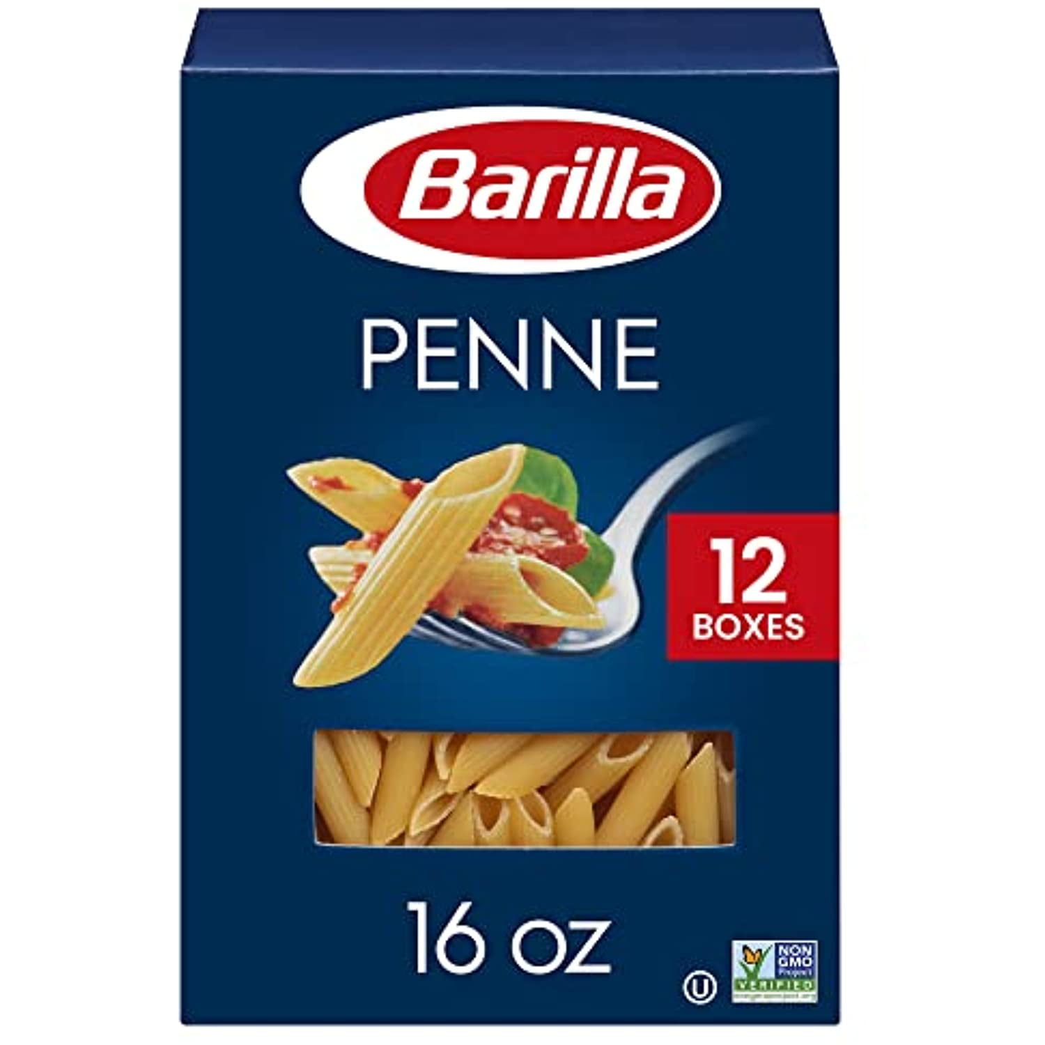 Barilla Blue Box Penne Pasta, 16 Oz. Box (Pack Of 12), 8 Servings Per
