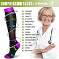 thumbnail image 5 of 8 Pairs Copper Compression Socks for Women & Men Circulation 15-20 mmhg - Better Blood Flow, Swelling, Best Support for Medical, Running, Nursing, 5 of 7