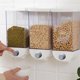thumbnail image 3 of Kearding Dispensador de cereales para colgar en la pared, contenedor de granos de alimentos secos para cocina, contenedor de almacenamiento de 1500ml, 3 of 6