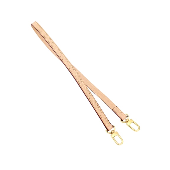Leather Purse Straps Replacement Shoulder Strap For Pochette (Long:23.6in&Width:0.43in) Beige