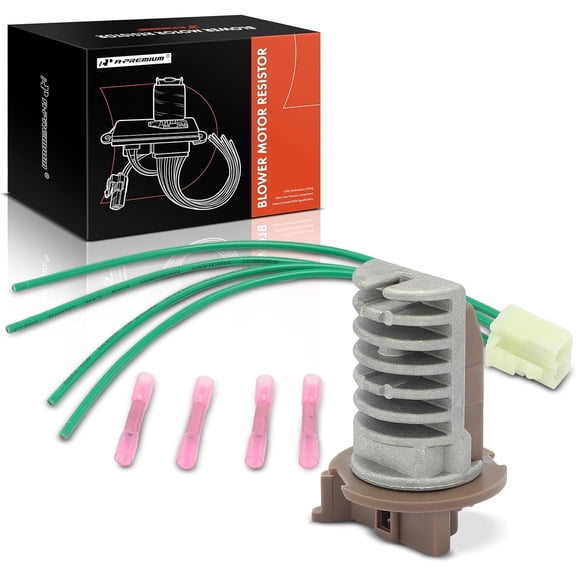 A-Premium Rear HVAC Blower Motor Resistor Kit Compatible with Honda Pilot 2003-2008 & Acura MDX 2001-2006, 3.5L - with Wiring Harness, Replace# 79330S3VA51, 79330S2K941