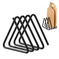 thumbnail image 2 of Estante para tablas de cortar, organizador vertical de metal negro para encimera de cocina, soporte de hierro para tapa de olla, ahorrador de espacio, 2 of 7