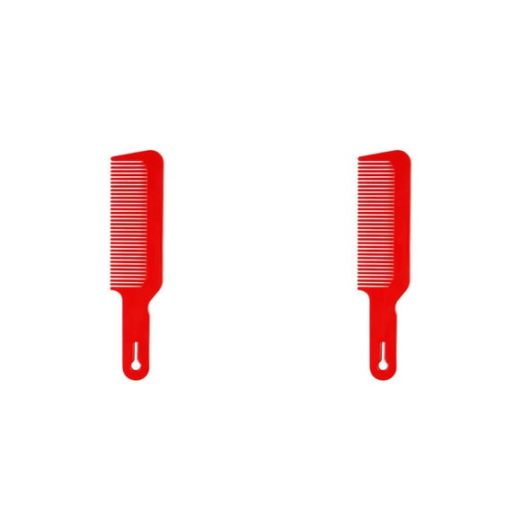Soidarity Peine para el cabello, suministro de modelado, herramientas de barbería, recortadora de peluquero antiestática para el hogar, hombres, mujeres, Rojo 2piezas Soidarity CBP341382