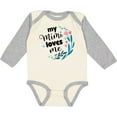 thumbnail image 3 of Inktastic My Mimi Loves Me Girl Girls Long Sleeve Baby Bodysuit, 3 of 5