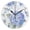 Black Needle, variant on 10" Artistic Round Wall Decorative Desk Clock Wall Clock Home Decor Blue Hydrangea Pattern