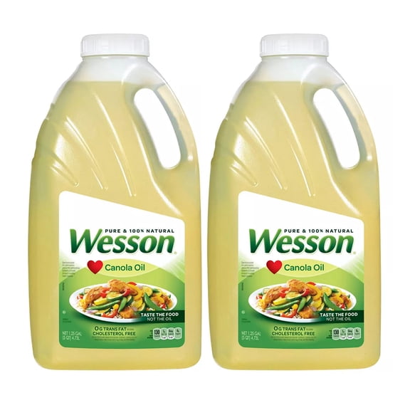 Wesson Pure Canola Oil 1 gal (pack of 2)