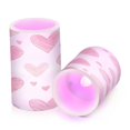 thumbnail image 7 of Yayeee Flameless Candles with Remote Flickering Battery Operated Multi Color Changing, Hand Drawn Hearts, 7 of 7