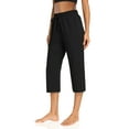 thumbnail image 3 of Sarin Mathews Womens Sports Leggings-capris Drawstring Lounge Pajamas Sweatpants with Pockets Plus Size, 3 of 6