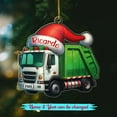 thumbnail image 2 of Personalized Garbage Truck Shape Ornament, Customized Name Truck Lover Christmas Ornament 2025, Unique Waste Management Vehicle Xmas Decor Ornaments Gift for Son Grandson Grandkids Birthday Holiday, 2 of 5