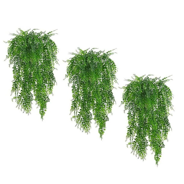 Artificial Hanging Plants, Plastic Artificial Green Plants For Indoors