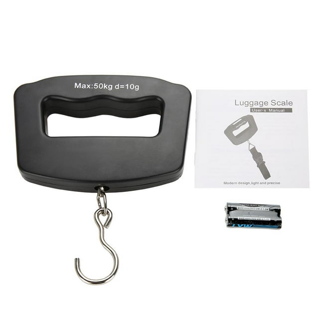 Báscula electrónica de gancho, 50 kg/10 g, portátil, digital, precisa, báscula electrónica portátil, peso colgante portátil, probado profesionalmente