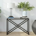 thumbnail image 4 of Evelyn&Zoe Calix 42" Wide Rectangular Console Table, Blackened Bronze, 4 of 9