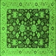 thumbnail image 1 of Ahgly Company Indoor Square Oriental Green Traditional Area Rugs, 6' Square, 1 of 4