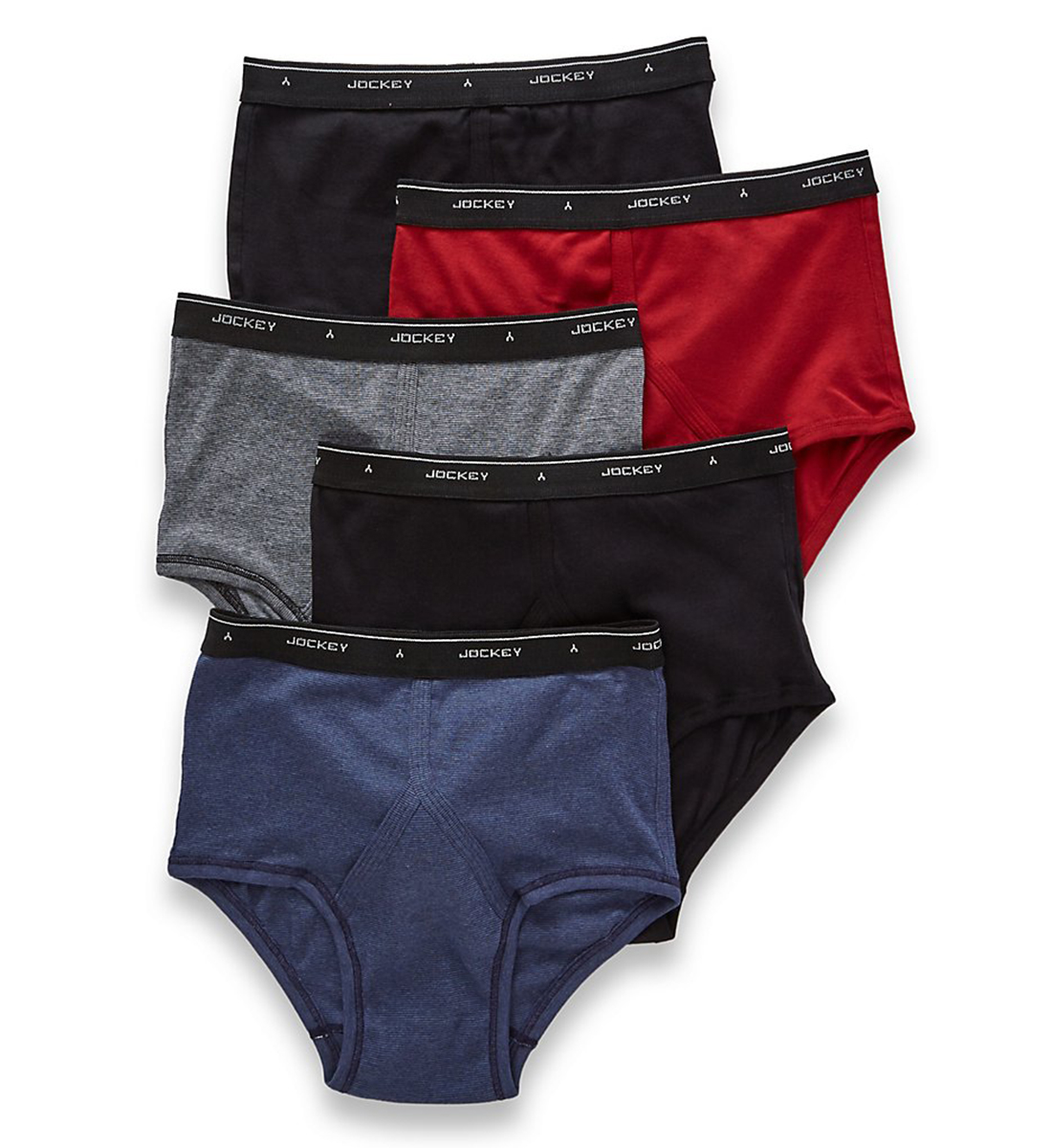 Jockey Jockey 4 Pack Cotton Full Rise Briefs +1 Bonus Pair Walmart