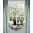 thumbnail image 4 of Kate And Laurel Half Circle Metal Floating Shelf, 25.98 In x 5.91 In, Black, 4 of 6