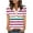 Hot Pink, variant on ZQUUVOU Womens 2025 T-Shirts V-Neck Button Stripe Short Sleeved Shirt V-Neck Tops(Green,L)