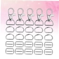 thumbnail image 3 of IFANLANDOR Key Chain 60Pcs Key Fob Holder Zinc Alloy Easy to Find Keys for Daily Use and, 3 of 8