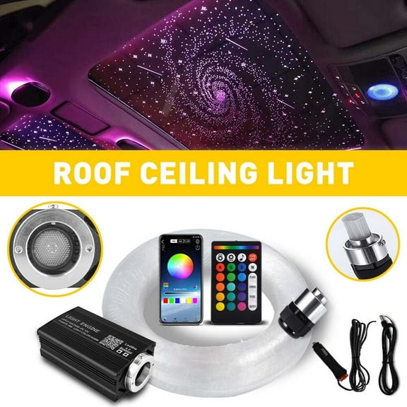 Jonce Car Starlight Headliner Kit Fiber Optic Car Home Headliner Star Light Kit Roof Ceiling Lights Remote 500pcs