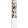 thumbnail image 3 of Hiphuta 73.5" Tall Bathroom Storage Cabinets with Adjustable Shelves, 6-Tier Narrow Cabinet, Bathroom Storage Tower for Small Spaces, White, 3 of 7