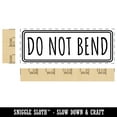 thumbnail image 2 of Do Not Bend Double Line Border Self-Inking Rubber Stamp Ink Stamper for Business Office - Sky Blue Ink - Large 2-2/4 Inch, 2 of 7